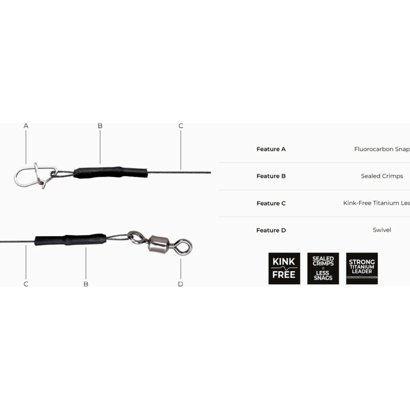 Spro FreeStyle Titanium Leader 1x7