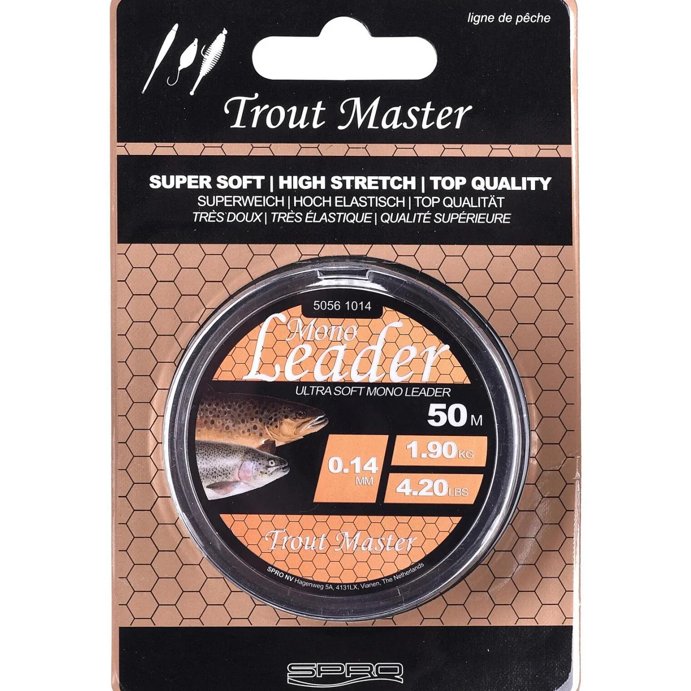 Trout Master Mono Leader 50m 0.20mm 3.5kg